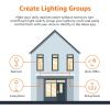 imageAmazon Basics Smart A19 LED Light Bulb Color Changing 9W 60W Equivalent 800LM Works with Alexa Only 24 GHz WiFi No Hub Required 1 PackDimmable Soft White