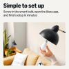 imageAmazon Basics Smart A19 LED Light Bulb Color Changing 9W 60W Equivalent 800LM Works with Alexa Only 24 GHz WiFi No Hub Required 1 PackTunable White With Adjustable Schedule