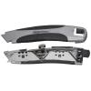 imageAmazon Basics Soft Grip Retractable Utility Knife with 3 Blades BlackSilver