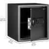 imageAmazon Basics Steel Home Security Electronic Safe with Programmable Keypad Lock for Documents Jewelry Valuables 18 Cubic Feet Black 138quotW x 13quotD x 197quotH12 Cubic Feet