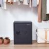 imageAmazon Basics Steel Home Security Electronic Safe with Programmable Keypad Lock for Documents Jewelry Valuables 18 Cubic Feet Black 138quotW x 13quotD x 197quotH152 Cubic Feet