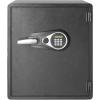 imageAmazon Basics Steel Security Safe and Lock Box with Programmable Electronic Keypad for Valuables Cash Jewelry Documents Black 1 Cubic Foot 169x146x91inches WxDxHFireproof and Waterproof  213 cubic feet