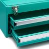 imageAmazon Basics Steel Tool Box Storage and Organization Drawers 1811 x 866 x 945 in Turquoise Powder Coated FinishTurquoise