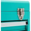 imageAmazon Basics Steel Tool Box Storage and Organization Drawers 1811 x 866 x 945 in Turquoise Powder Coated FinishTurquoise