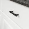 imageAmazon Basics Straight Bar Cabinet Handle 663inch Length 5inch Hole Center Flat Black 10PackFlat Black