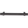 imageAmazon Basics Straight Bar Cabinet Handle 663inch Length 5inch Hole Center Flat Black 10PackFlat Black