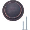 imageAmazon Basics Straight Top Ring Cabinet Knob 125inch Diameter Oil Rubbed Bronze 25PackOil Rubbed Bronze