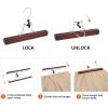 imageAmazon Basics Sturdy Wooden Pants Hangers  Natural 10PackCherry