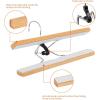 imageAmazon Basics Sturdy Wooden Pants Hangers  Natural 10PackNatural
