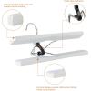 imageAmazon Basics Sturdy Wooden Pants Hangers  Natural 10PackWhite
