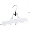 imageAmazon Basics Sturdy Wooden Pants Hangers  Natural 10PackWhite