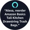 imageAmazon Basics Tall Kitchen Drawstring Trash Bags Clean Fresh Scent 13 Gallon 45 Count Previously SolimoUnscented