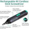 imageAmazon Basics by SKIL 4V Cordless Stick Screwdriver with 10Piece Bit Set and USB CablePreviously Denali brandScrewdriver  10PC Bit Set