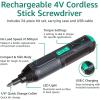 imageAmazon Basics by SKIL 4V Cordless Stick Screwdriver with 34Piece Bit Set Carrying Case USB Charging LED Work Light 3 Torque Settings Previously Denali Brand