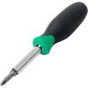 imageAmazon Basics 6in1 MultiBit ScrewdriverNut Driver MulticolorSilver Northern Glow Green GreyPreviously Denali brand