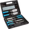 imageAmazon Basics 8Piece Wood Carving Chisel Set with Honing Guide Sharpening Stone and Storage Case 14quot  112quot14  112