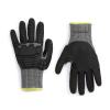 imageAmazon Basics Cut Level A2 Abrasion ANSI Level A4 Impact Protection Gloves with Touch Screen Friendly 15G Sandy Nitrile Palm Pack of 100 Pairs Black Size XXSmallSmall