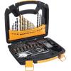 imageAmazon Basics Drill ampamp Driver Multi Bit Set Alloy Steel Wood Straight Drill Bits for Metal Wood Plastic Masonry with Storage Case 100Piece