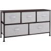 imageAmazon Basics Extra Wide Fabric 5Drawer Storage Organizer Unit for Closet BronzeBronze