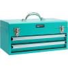 imageAmazon Basics Steel Tool Box Storage and Organization Drawers 1811 x 866 x 945 in Turquoise Powder Coated FinishTurquoise
