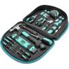imageAmazon Basics Tool Set With Easy Carrying Round Pouch 104Piece Turquoise 144 x 114 x 3 inchesTurquoise