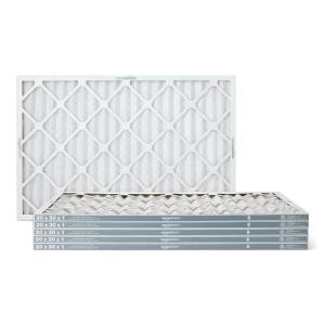 imageAmazon Basics 14x20x1 Air Filter 6 Pack MERV 8 AC Furnace Filters Actual Size 1375quot x 1975quot x 075quot20x30x1