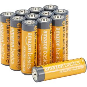 imageAmazon Basics 20Pack AA Alkaline HighPerformance Batteries 15 Volt 10Year Shelf Life12 Count AALR6
