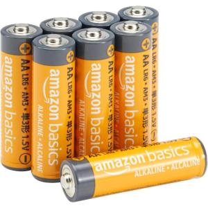 imageAmazon Basics 20Pack AA Alkaline HighPerformance Batteries 15 Volt 10Year Shelf Life8 Count AALR6