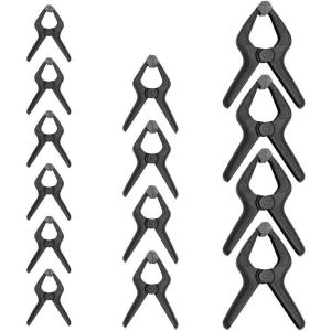 imageAmazon Basics 6Piece Trigger Clamp Set 2 Pack of 4inch 4 Pack of 6inch BlackGrey14Piece