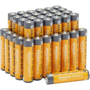 imageAmazon Basics AAA Alkaline HighPerformance Batteries 15 Volt 10Year Shelf Life 8 count Pack of 136 Count Pack of 1
