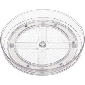 imageAmazon Basics Clear Lazy Susan Turntable Organizer 12Inch 2Pack9 Diameter  2Pack