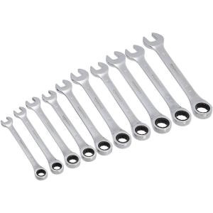 imageAmazon Basics Flexible Gear Ratcheting Wrench Set 10 Pieces10Piece