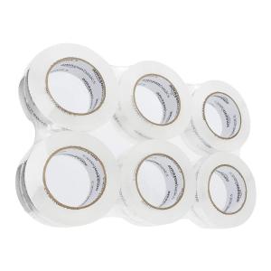imageAmazon Basics Packaging Tape for Shipping Moving and Storing 36 count Pack of 1 188 in x 546 yds Clear188 inches x 109 yards