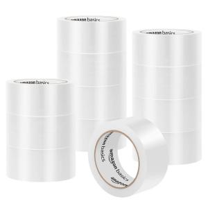 imageAmazon Basics Packaging Tape for Shipping Moving and Storing 36 count Pack of 1 188 in x 546 yds Clear188 inches x 546 yards