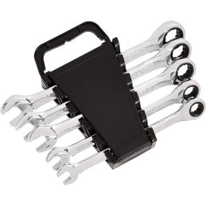 imageAmazon Basics Ratcheting Combination Wrench Set  Metric 7PieceBlackSilver