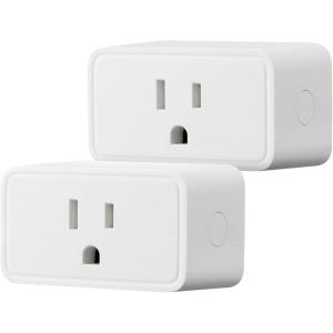 imageAmazon Basics Smart Plug Works with Alexa Only 24 GHz WiFi No Hub Required 4Pack White2 Pack