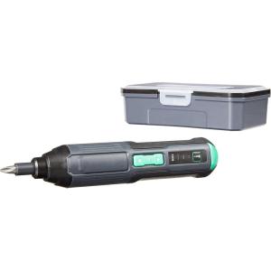 imageAmazon Basics by SKIL 4V Cordless Stick Screwdriver with 34Piece Bit Set Carrying Case USB Charging LED Work Light 3 Torque Settings Previously Denali Brand