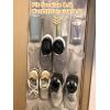 imageAmazon Basics 24 Medium Pocket OvertheDoor Hanging Shoe Organizer Light GreyLight Grey