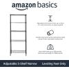 imageAmazon Basics 2Shelf Stackable Storage 133quot D x 232quot W x 222quot H BlackBlack