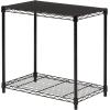 imageAmazon Basics 2Shelf Stackable Storage 133quot D x 232quot W x 222quot H BlackBlack