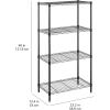 imageAmazon Basics 2Shelf Stackable Storage 133quot D x 232quot W x 222quot H BlackBlack