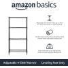 imageAmazon Basics 2Shelf Stackable Storage 133quot D x 232quot W x 222quot H BlackBlack