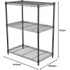 imageAmazon Basics 2Shelf Stackable Storage 133quot D x 232quot W x 222quot H BlackBlack