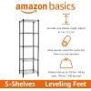 imageAmazon Basics 2Shelf Stackable Storage 133quot D x 232quot W x 222quot H BlackBlack