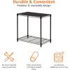 imageAmazon Basics 2Shelf Stackable Storage 133quot D x 232quot W x 222quot H BlackBlack