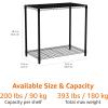 imageAmazon Basics 2Shelf Stackable Storage 133quot D x 232quot W x 222quot H BlackBlack