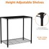 imageAmazon Basics 2Shelf Stackable Storage 133quot D x 232quot W x 222quot H BlackBlack