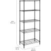imageAmazon Basics 2Shelf Stackable Storage 133quot D x 232quot W x 222quot H BlackBlack