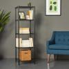 imageAmazon Basics 2Shelf Stackable Storage 133quot D x 232quot W x 222quot H BlackBlack