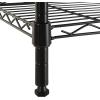 imageAmazon Basics 2Shelf Stackable Storage 133quot D x 232quot W x 222quot H BlackBlack